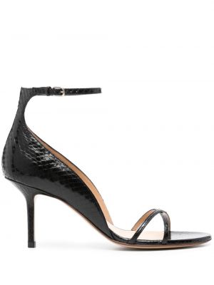 Kožené sandále Francesco Russo čierna