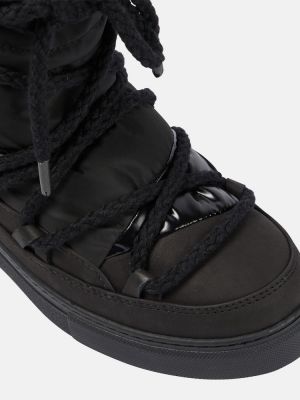 Semišové členkové topánky Inuikii čierna