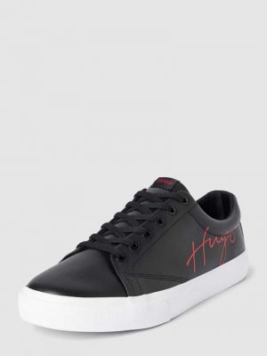 Sneakersy z nadrukiem Hugo czarne