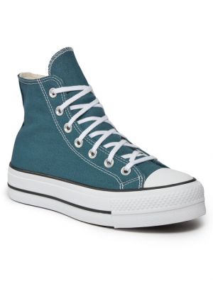 Csillag mintás tornacipő Converse kék