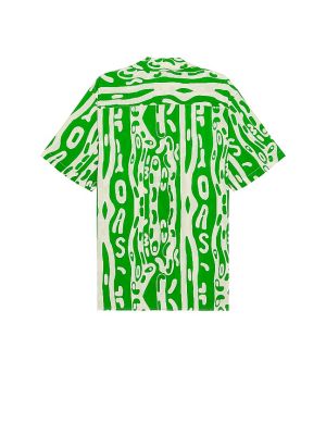 Camicia in viscosa Oas verde
