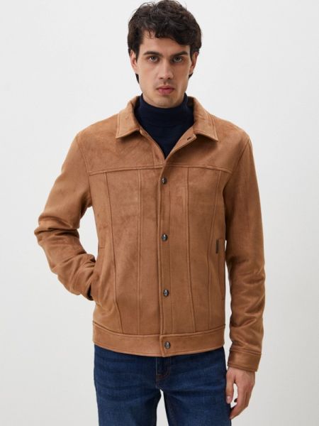 Кожаная куртка Al Franco коричневая