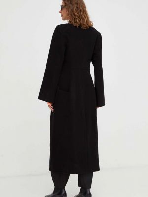 Vlněný kabát By Malene Birger černý