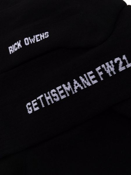 Calcetines de punto Rick Owens negro
