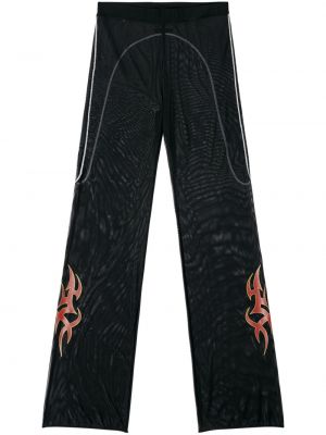 Παντελόνι με ίσιο πόδι με σχέδιο Heron Preston μαύρο