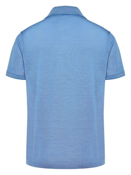 Medvilninis polo marškinėliai Paul & Shark mėlyna