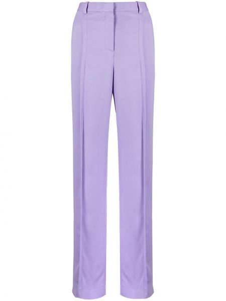 Pantalones de cintura alta Versace violeta