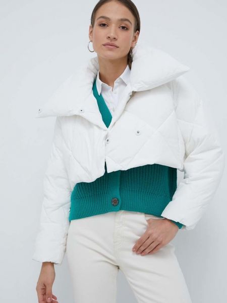 Pernata jakna oversized Calvin Klein bijela