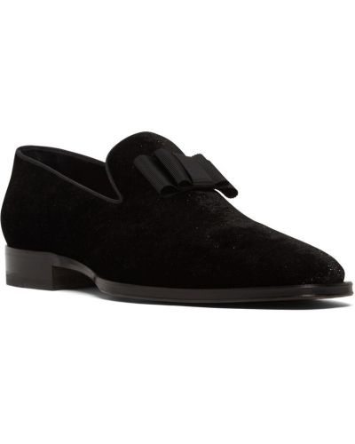 Pantofi loafer de catifea Dsquared2 negru
