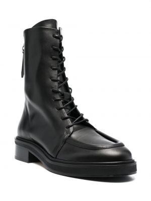 Ankle boots sznurowane koronkowe Aeyde czarne