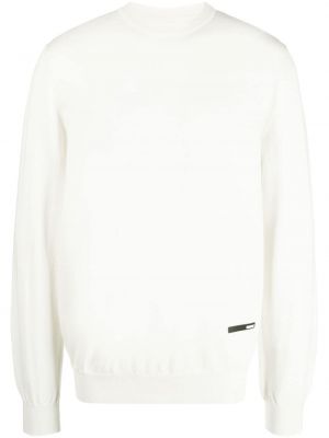 Vlnený sveter z merina Oamc biela