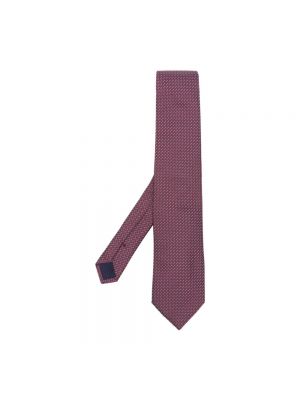 Jedwabny krawat Corneliani różowy