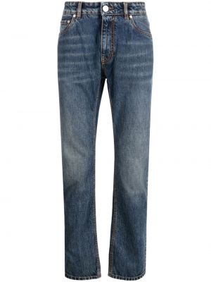 Jeans skinny slim à imprimé Etro bleu