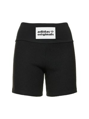 Kolesarske kratke hlače iz viskoze Adidas Originals črna