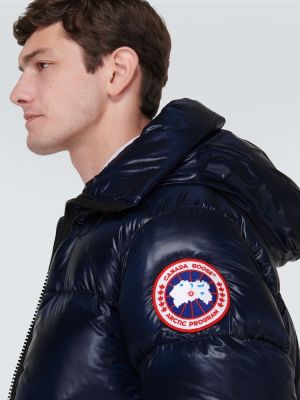 Chaqueta de plumas con plumas Canada Goose azul