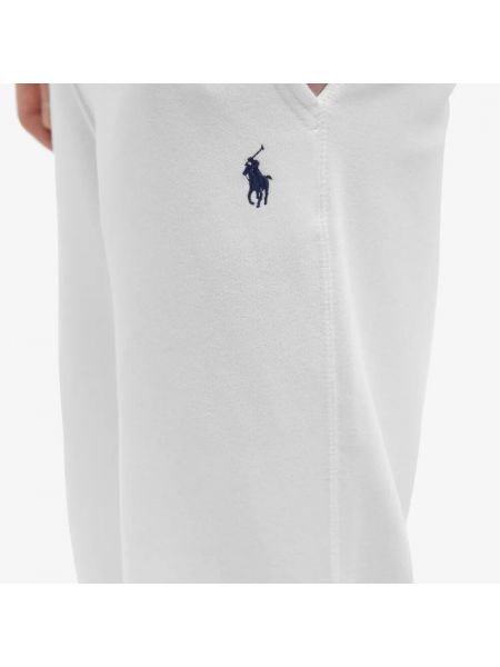 Флисовые спортивные штаны ретро Polo Ralph Lauren белые