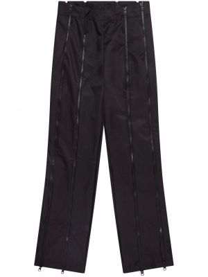 Rovné kalhoty na zip Post Archive Faction černé