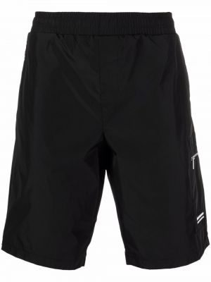 Pantalones cortos deportivos con cremallera con bolsillos Karl Lagerfeld negro