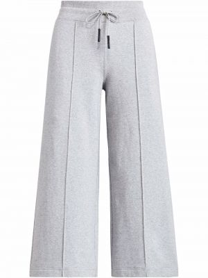 Pruhované nohavice Polo Ralph Lauren sivá