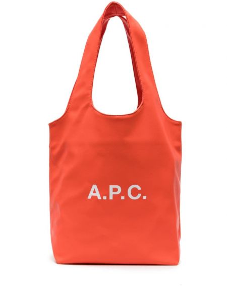 Shopper kabelka A.p.c. oranžová