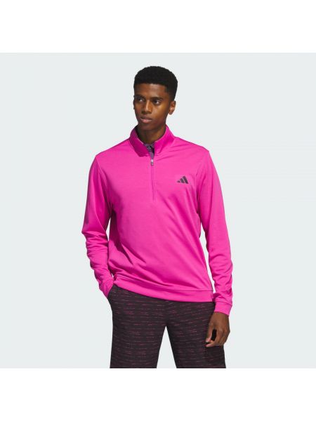 Różowy pulower na zamek Adidas