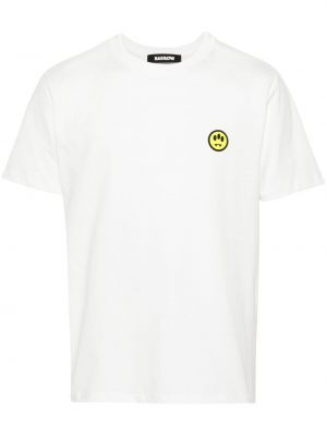 T-shirt en coton à imprimé Barrow blanc