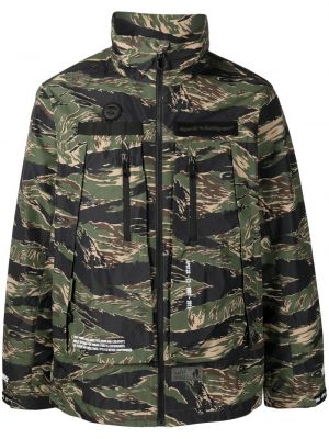 Kamuflere trykt zip militær jakke Aape By *a Bathing Ape® grønn