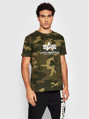 T-shirt à imprimé camouflage Alpha Industries
