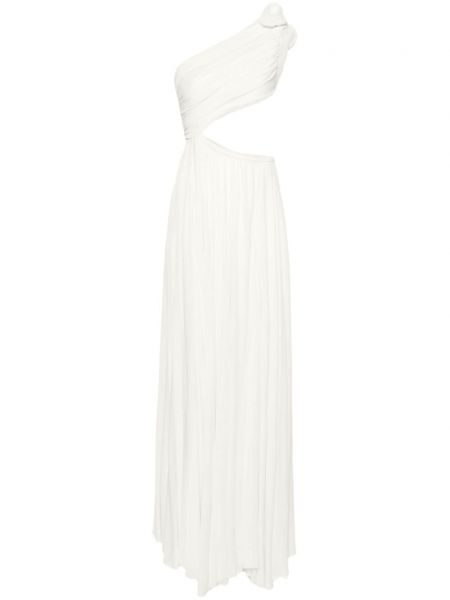 Вечерна рокля на цветя Giambattista Valli бяло