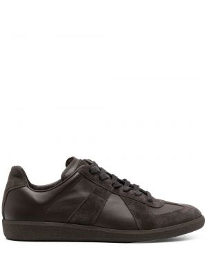 Semsket skinn sneakers Maison Margiela brun