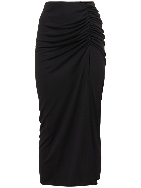 Midi φούστα από ζέρσεϋ The Andamane μαύρο