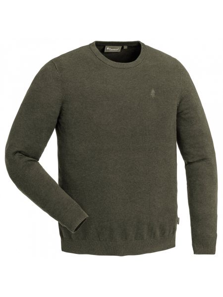 Меланжевый пуловер Pinewood зеленый