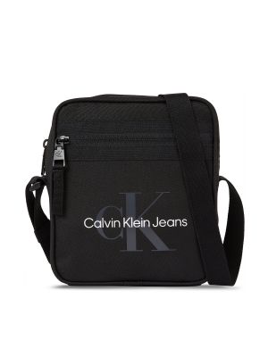Bolsa de deporte con cremallera Calvin Klein Jeans negro