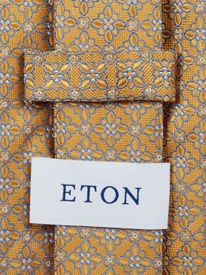 Шелковый галстук Eton желтый