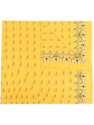 Schal mit print mit paisleymuster Saint Laurent gelb