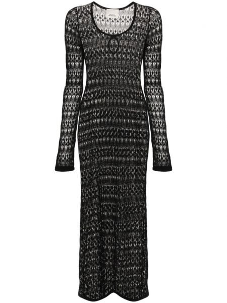 Dlouhé šaty Isabel Marant čierna