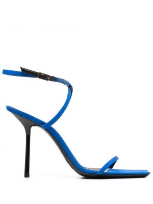 Кожени сандали Saint Laurent синьо