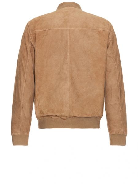 Süet bomber ceket Allsaints kahverengi