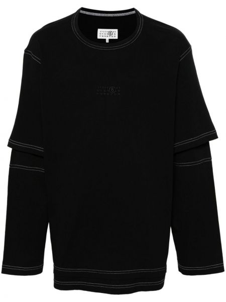 Medvilninis marškinėliai Mm6 Maison Margiela juoda