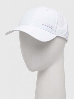 Біла однотонна кепка Adidas