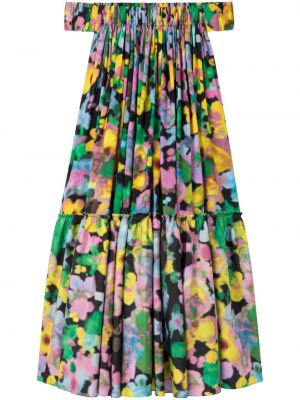 Midi obleka s cvetličnim vzorcem s potiskom Az Factory