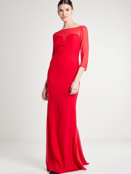 Sukienka długa Pronovias czerwona