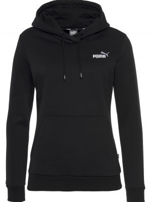 Пуловер бродиран Puma черно