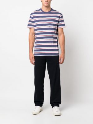 Woll cord t-shirt mit stickerei Polo Ralph Lauren blau