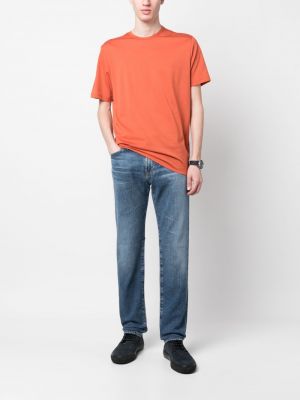 T-shirt aus baumwoll mit rundem ausschnitt Sunspel orange