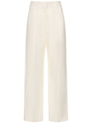 Lněné kalhoty Blazé Milano bílé
