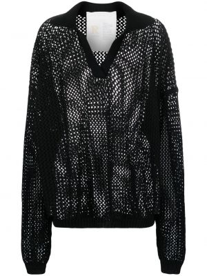 Памучен пуловер Ramael черно