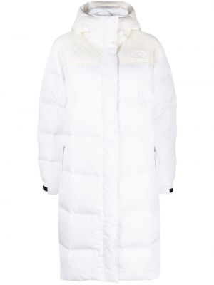 Trench cu broderie The North Face alb