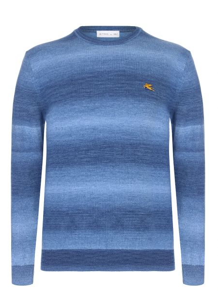 Шерстяной свитер Etro голубой