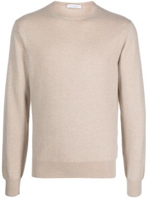 Džemper od kašmira s okruglim izrezom Cruciani bež